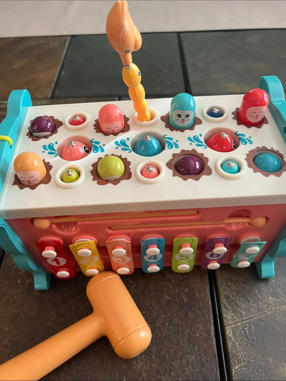 Colorful Multi-Activity Baby Bench Toy- EUC *like new*